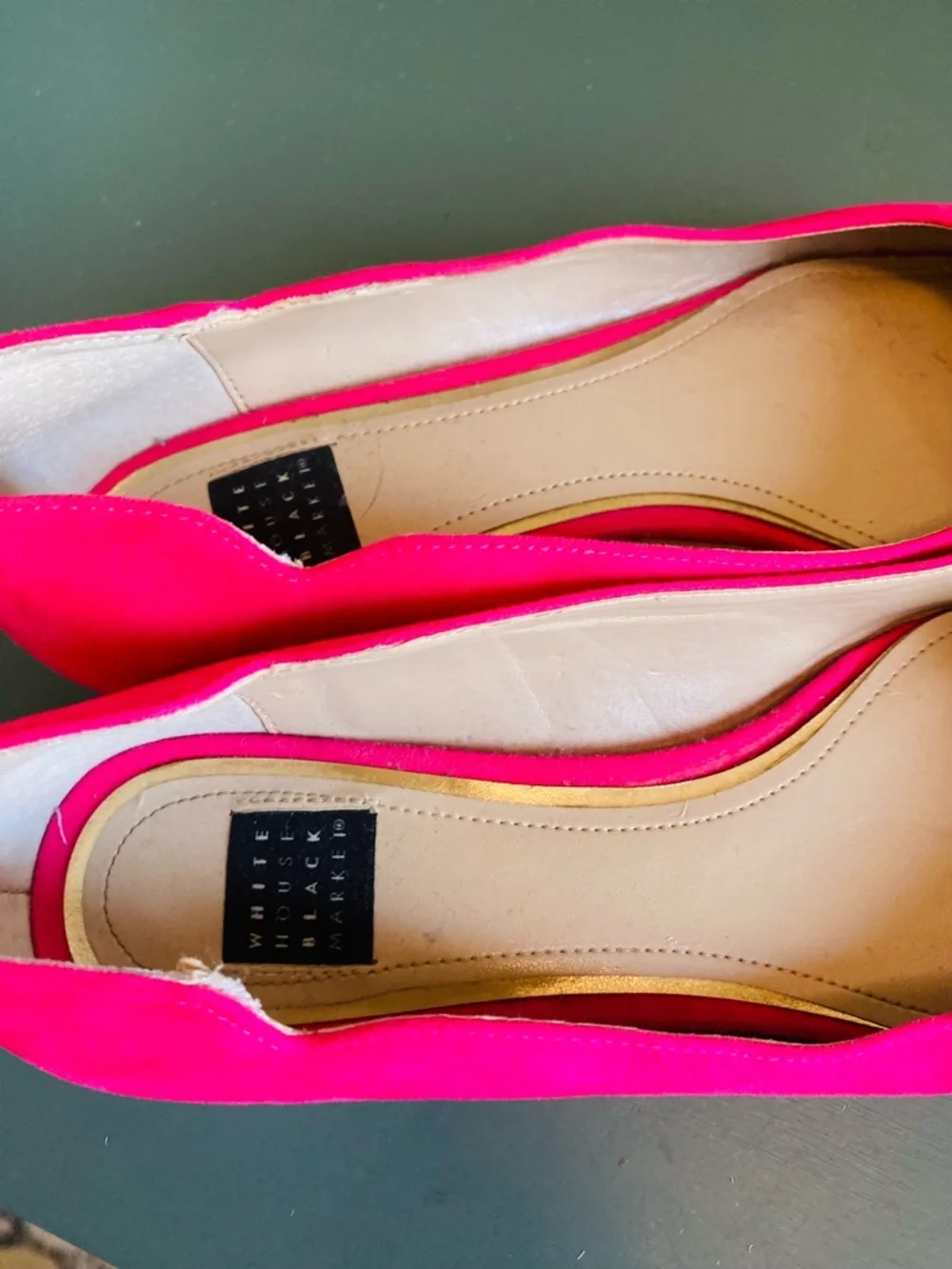 White House Black Market Bellamy Scalloped Pink Flat Size 6.5 - Picture 11 of 11